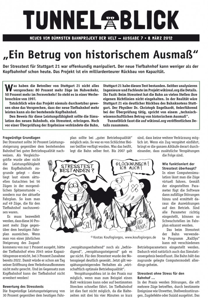 Neues vom dümmsten Bahnhofsprojekt der Welt - Ausgabe 7
