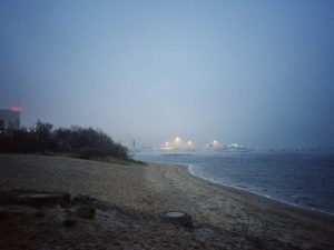 Misty dawn at the harbour