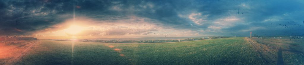 Sunset panorama at Heidkate